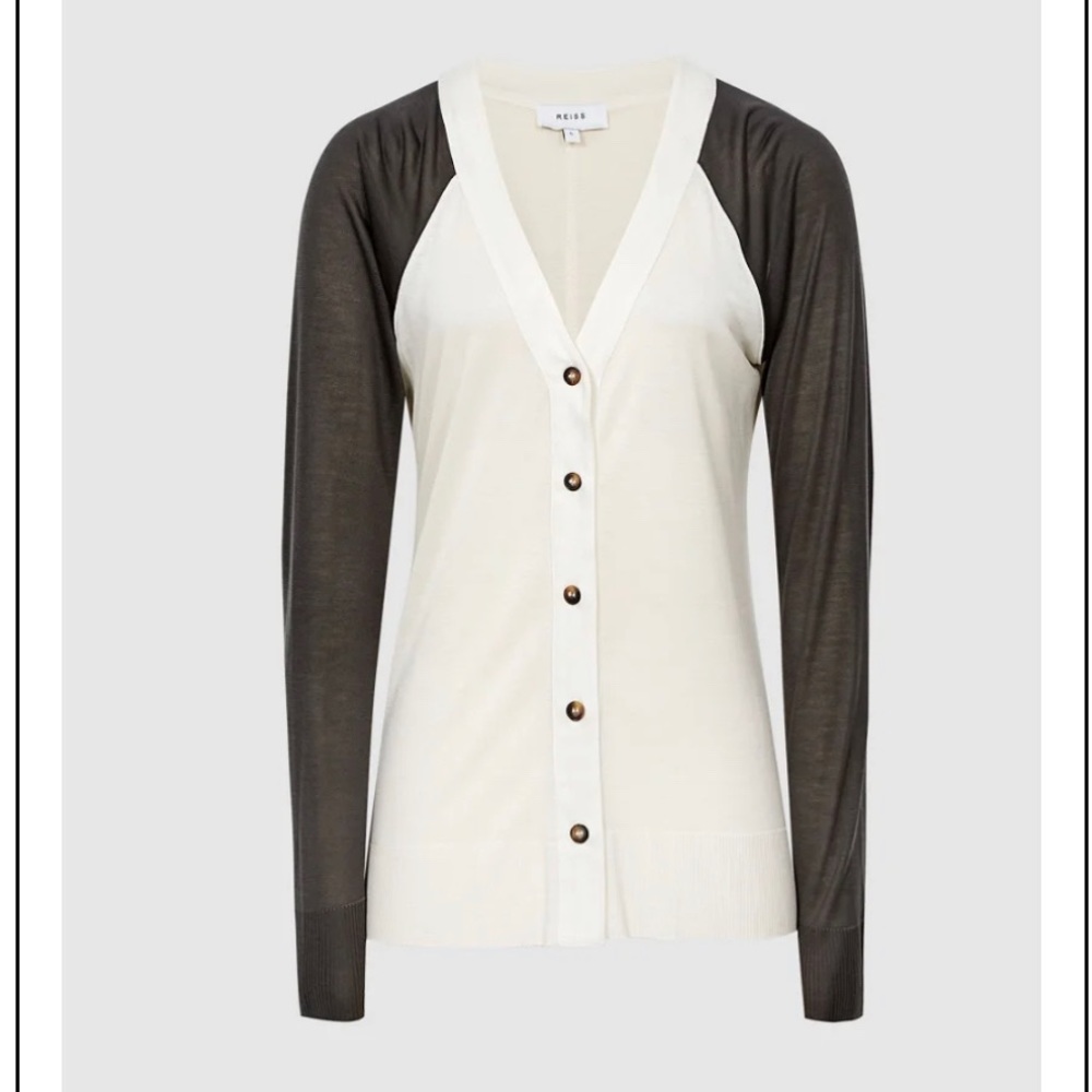 REISS Paloma Fine Jersey Cardigan XS - Picture 11 of 11